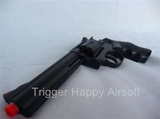 UHC TSD Model 934 6 Barrel Airsoft Gun Spring Magnum Revolver Black 