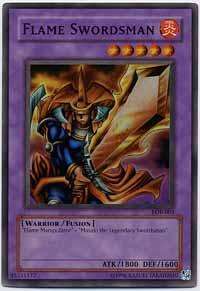 YUGIOH Flame Swordsman   LOB 003 Super Rare Mint  