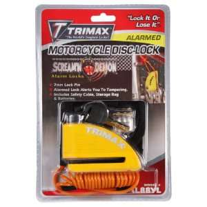  Trimax TAL88LY Yellow Alarm Disc Lock Automotive