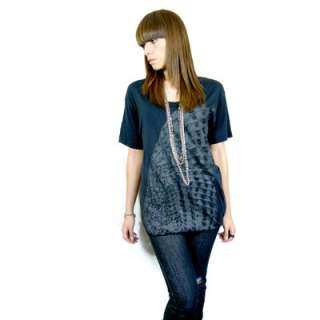 Wing print oversize slouchy screenprint tshirt ONE SIZE  