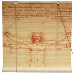  Vitruvian Man Bamboo Blinds  24: Home & Kitchen