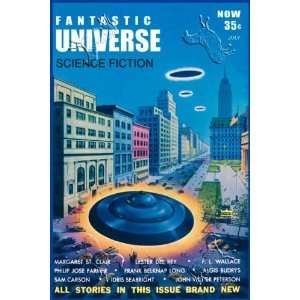   Print, Fantastic Universe UFOs in New York   24 x 36