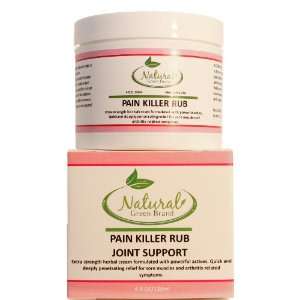  Natural Green Brand Pain Killer Joint Support Rub: Health 