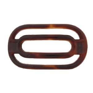 Over Passing Open Tortoise Shell Barrette Bridging The Outer Core To 