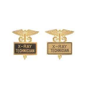 X Ray Technician Gold Plated Emblem Pin 