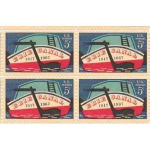  Erie Canal Set of 4 x 5 Cent US Postage Stamps NEW Scot 
