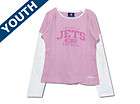 new york jets nfl reebok youth pink shirt medium 10