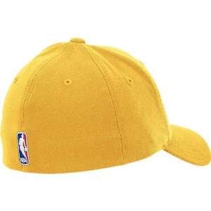  Los Angeles Lakers Logo Flexfit Hat (Gold) Sports 
