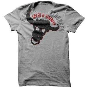    Speed and Strength Bull Headed T Shirt   Small/Grey Automotive