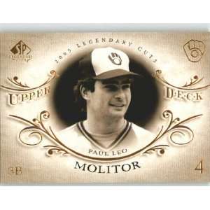 2005 SP Legendary Cuts #60 Paul Molitor   Milwaukee Brewers (Baseball 