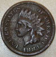 Indian Head Cent 1883  