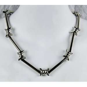   Barbwire Necklace Extreme Metal Black Rock Heavy 80s 