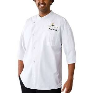 Chef Works SI34 WWT Positano Signature Series 3/4 Sleeve Coat, White 