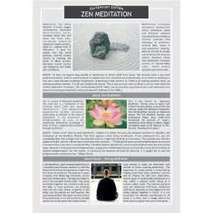   Meditation Laminated and Detailed Two Sided Color Informational Chart