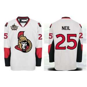 NHL Gear   Chris Neil #25 Ottawa Senators White Jersey Hockey Jerseys 