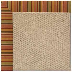  Capel Zoe Cane Wicker 825 Bronze stripe 12 x 15 Area Rug 