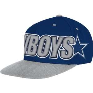 Mitchell & Ness Dallas Cowboys Large Wordmark Snapback Hat 
