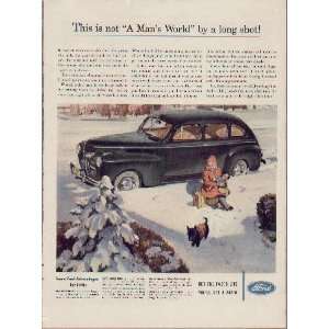 This is not A Mans World by a long shot  1941 Ford Ad, A0361A