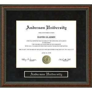  Anderson University Diploma Frame