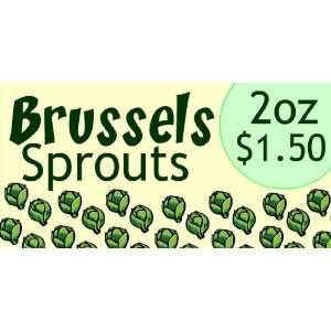  3x6 Vinyl Banner   Brussel Sprouts 