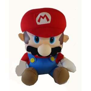   Plush   Mario Brother 10in Plush   Mario Beanie Plush: Toys & Games