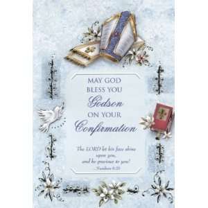   Bless You, Godson Confirmation Card (Malhame 8753 4)
