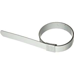  F7 Galvanized Steel Pre Formed Center Punch Band Clamp, 5/8 Band 