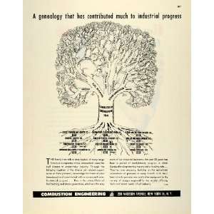   Family Tree Genealogy Fuel Steam Generation   Original Print Ad: Home