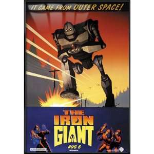  The Iron Giant   Framed Movie Poster (Size: 27 x 40 