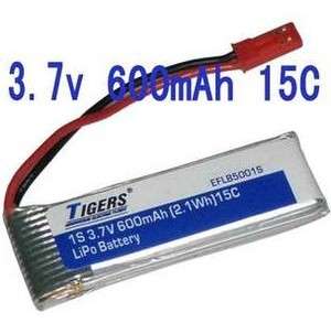 10x Tigers 1S 3.7V 600mAh LiPo Battery Blade 120SR EFLB5001S Syma 032 