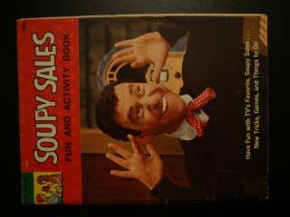 Soupy Sales Fun And Activity Book Few Pages Colored  