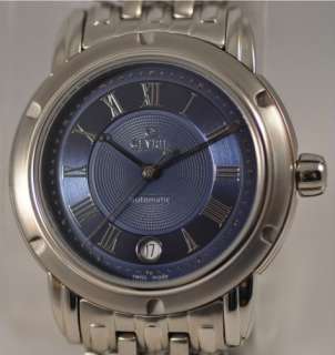 NEW MENS GEVRIL FIRST GENERATION AUTOMATIC BLUE DIAL WATCH   NO 