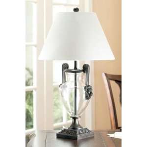  CBK Home 91107 Lions Head Design Table Lamp with Double 
