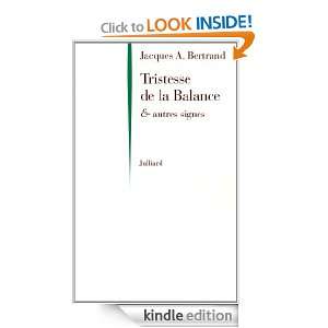   signes (French Edition) JACQUES A. BERTRAND  Kindle Store