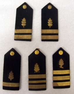 US Navy WWII Hard Shoulder Board Collection 6 Assorted Medical Corps 