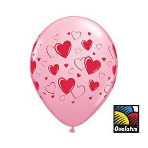   and Red Hearts & Hearts 11 Latex Balloons: Health & Personal Care