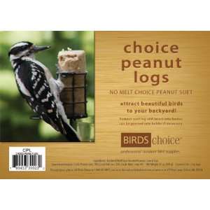   Choice Choice Peanut Suet Logs   (4) 3 oz logs Patio, Lawn & Garden