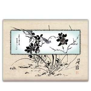  Window to Nature Wood Mounted Rubber Stamp: Arts, Crafts 