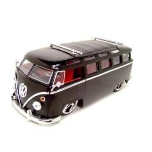   Microbus Vw 1:24 Scale Diecast Model Black:  Toys & Games