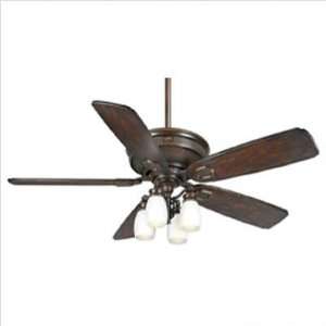   Ceiling Fan in Bullion Black Finish Tropical Wicker in Weather Bronze