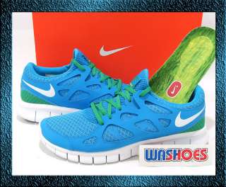 Nike Free Run 2 Blue Glow Green US 8~12 Air Max 1 90 97  