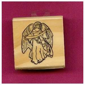    Angel Rubber Stamp on 2x2 Wood Block: Arts, Crafts & Sewing