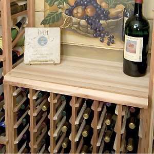  Designer Wine Rack Kit   Wood Table Top for 6 Column Wine 