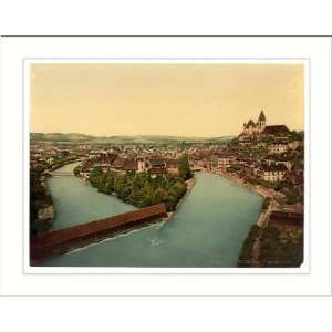  Thun and Aare River Bernese Oberland Switzerland, c. 1890s 