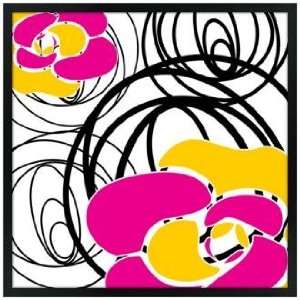  Whirl 26 Square Black Giclee Wall Art: Home & Kitchen