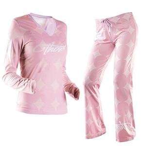   Thor Motocross Womens Dreamer Long Pajamas   Medium/Pink: Automotive
