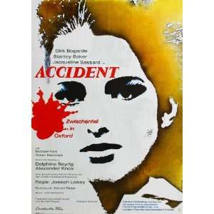 Accident (1967) 27 x 40 Movie Poster German Style A 
