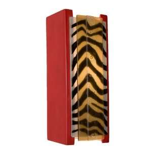   Safari Wall Sconce Matador Red and Zebra Caramel