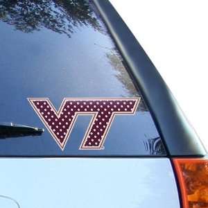  Virginia Tech Hokies Maroon 8 Polka Dot Car Decal 