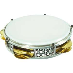   Tunable Tambourine, 9, w/mother of pearl Inlay: Musical Instruments